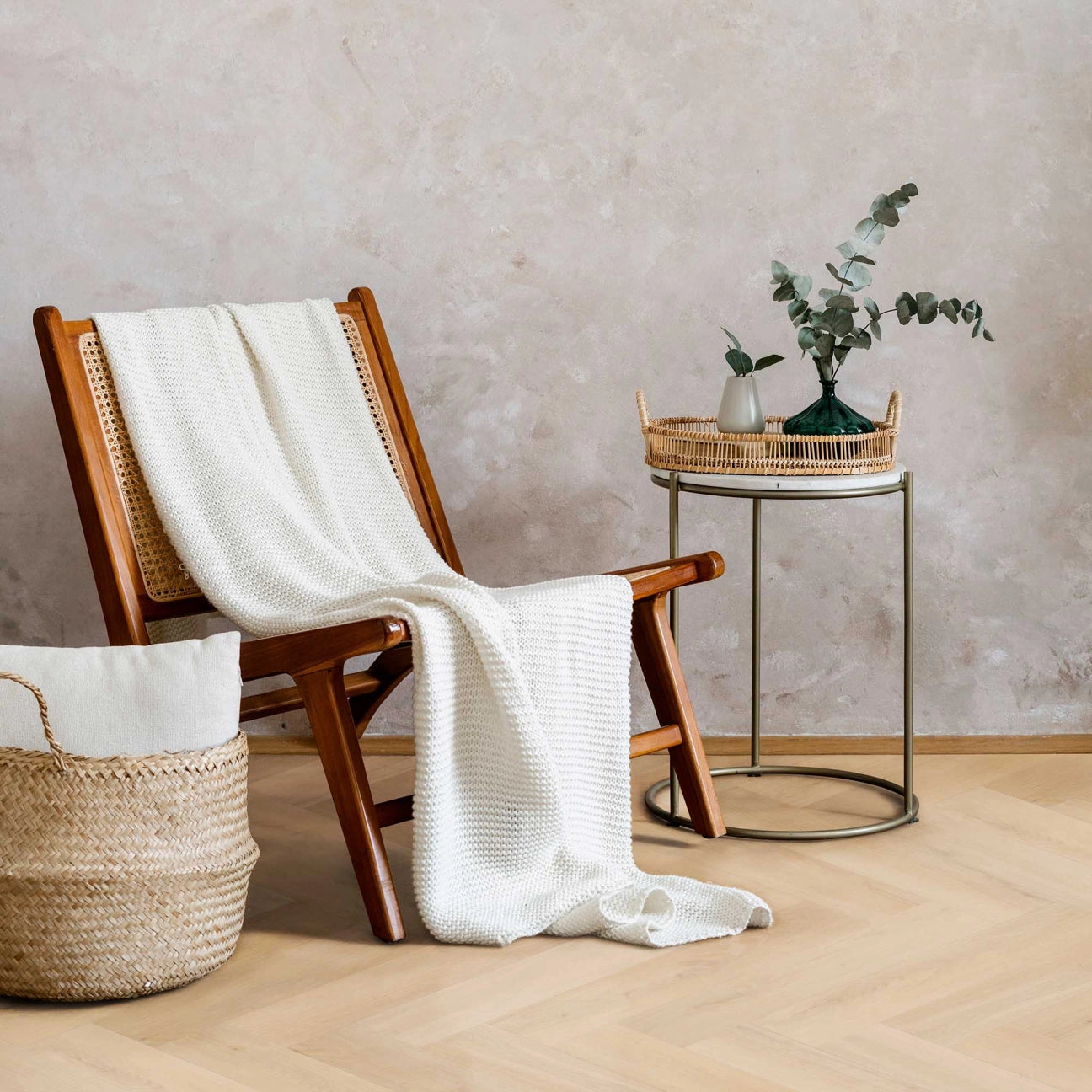LVT Dryback Mansion Herringbone Blond Oak