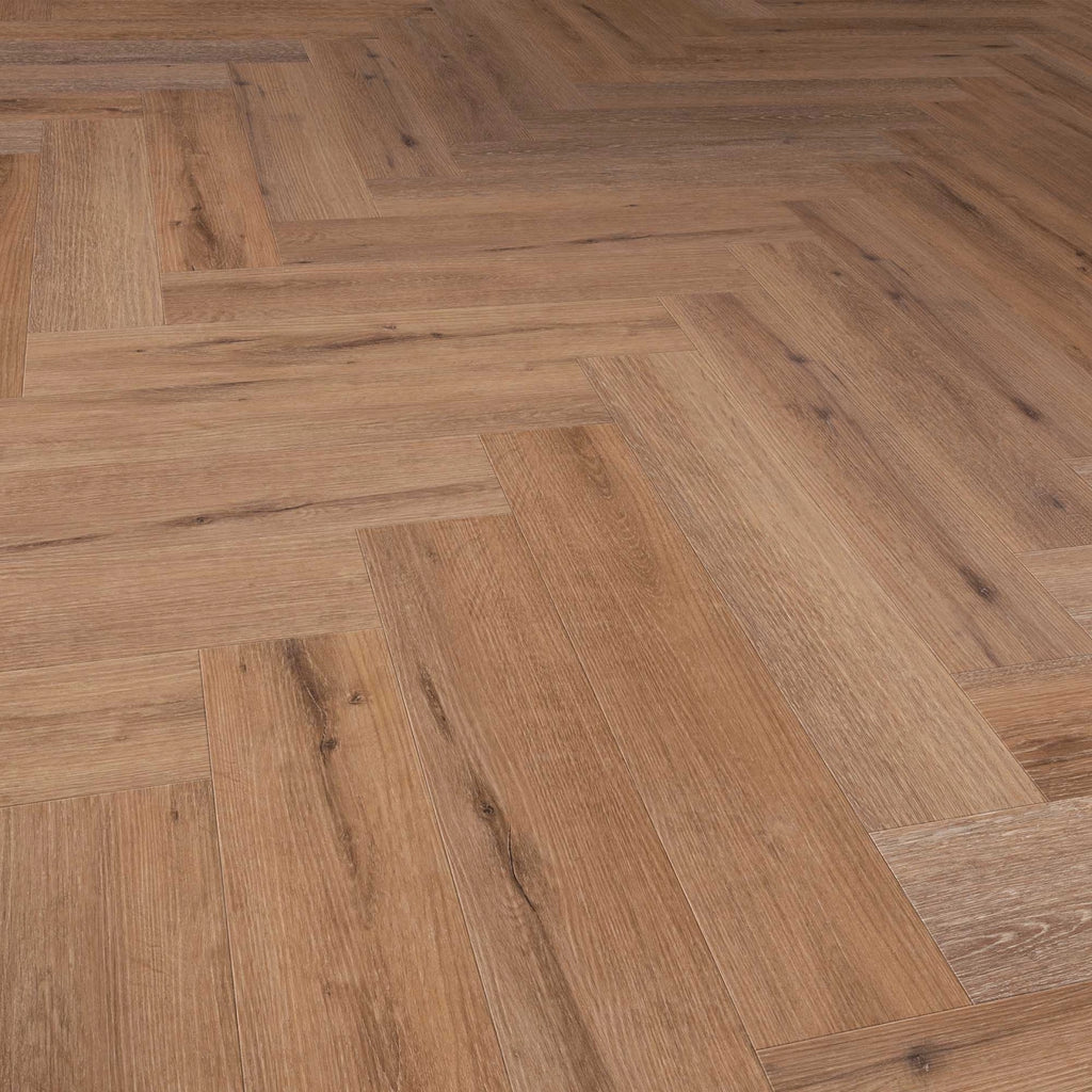 Solidfloor LVT Comfort Click Mansion Herringbone Dark Oak