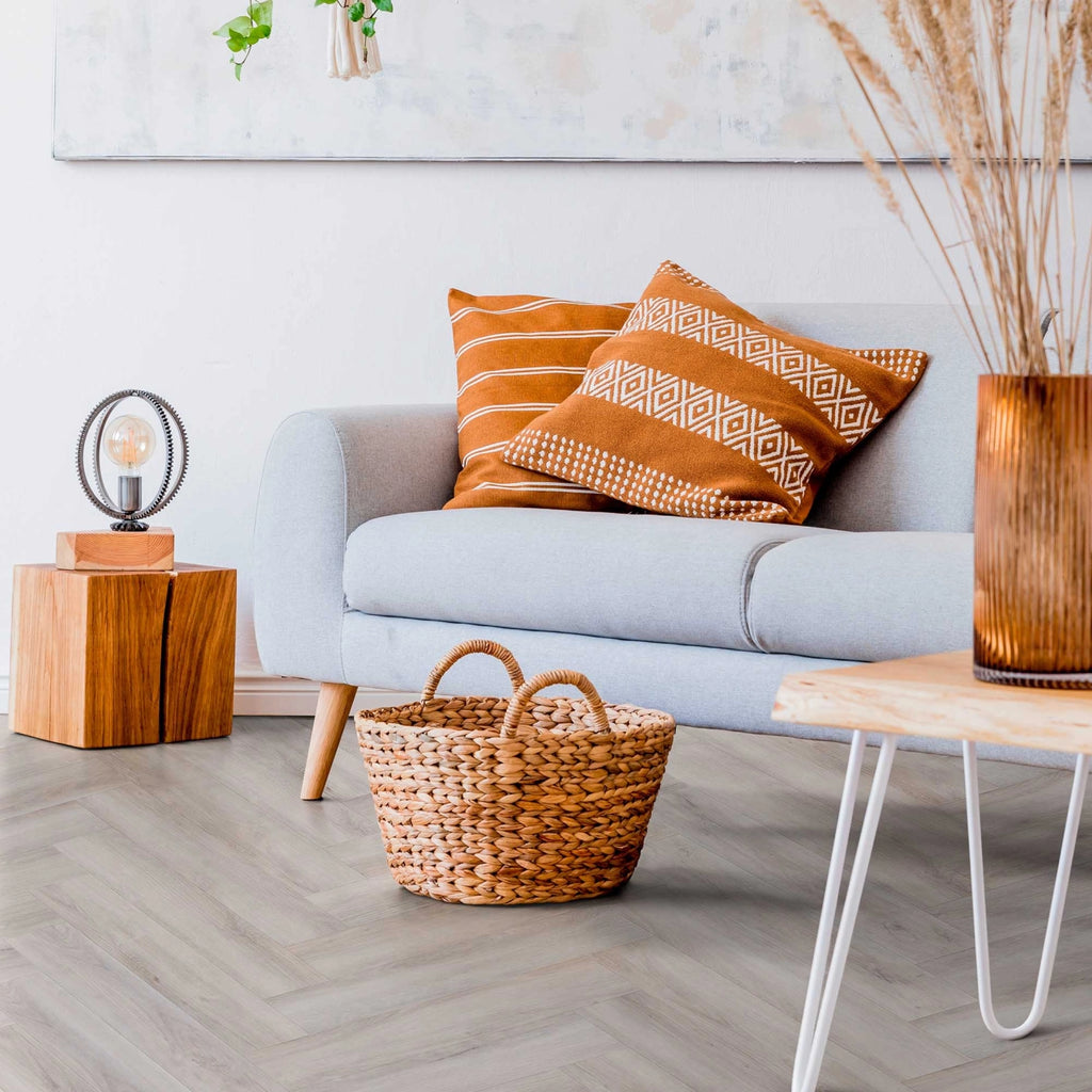 Solidfloor LVT Comfort Click Mansion Herringbone Sand Oak