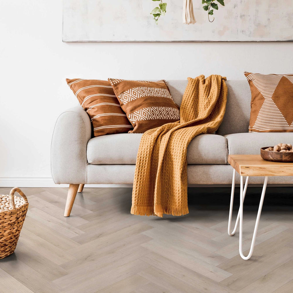 Solidfloor LVT Comfort Click Mansion Herringbone Natural Oak