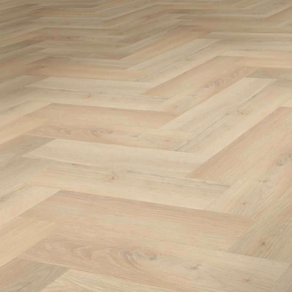 LVT Dryback Mansion Hungarian Point Blond Oak