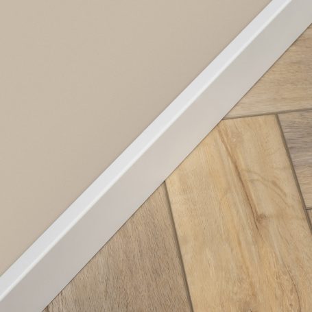 Floer MDF plint - Wit Voorgelakt 70 x 12 mm RAL 9010