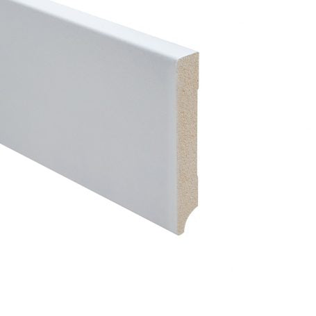 Floer MDF plint - Wit Voorgelakt 120 x 15 mm RAL 9010