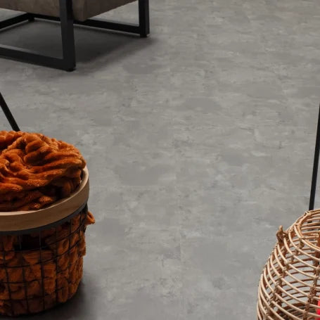 Floer Tegel PVC - Betonlook Grijs
