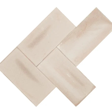 Floer Terracotta Beige Tegel - Visgraat Robuust Machinaal