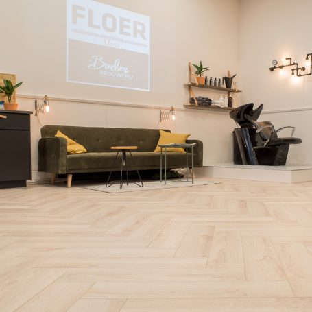 Floer Visgraat Laminaat - Creme Eiken (Uitlopend)