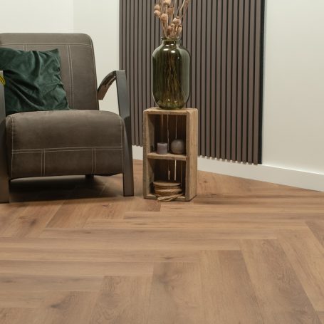 Floer Walvisgraat Click PVC - Narwal Nootbruin