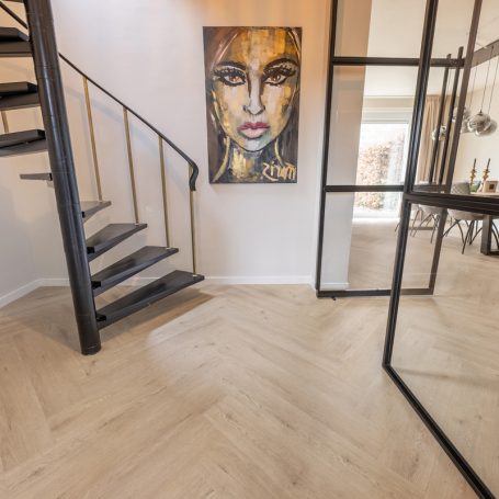 Floer Walvisgraat Click PVC - Gaia Grijsbeige