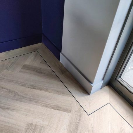 Floer Floer - PVC Voegstrip Bies Zwart per stuk