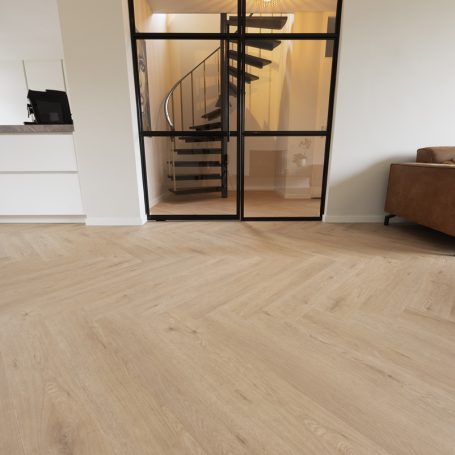 Floer Walvisgraat PVC - Gaia Grijsbeige