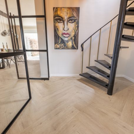Floer Walvisgraat PVC - Gaia Grijsbeige